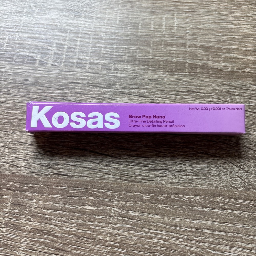 NIB KOSAS Brow Pop Nano Ultra-Fine Detailing Pencil Medium BROWN